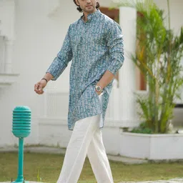 The Kurta Studio Men Ethnic Motifs Printed Kurtas image 3