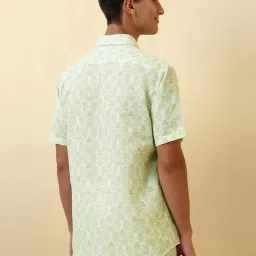 Allen Solly Green Slim Fit Printed Shirt image 2