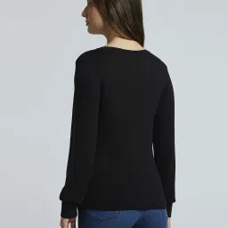 Pepe Jeans Black Self Pattern Top image 2