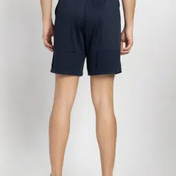 Adidas Navy Regular Fit Logo Printed Sports Shorts image 2