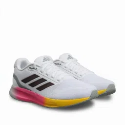 Adidas Men's RUNFALCON 5 White Running Shoes image 2
