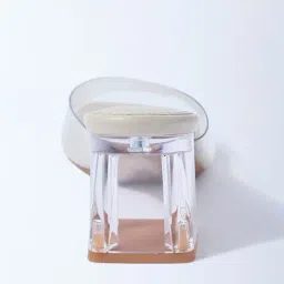 LUNA BLU by Westside Ivory Vinyl Strap Block Heel Sandals image 3