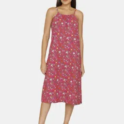Zivame Pink Printed Night Dress-picture-39