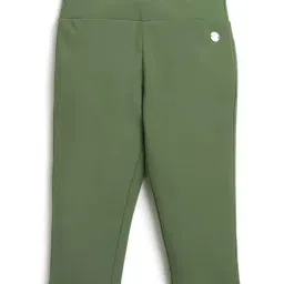 Tiny Girl Kids Olive Green Regular Fit Capri-picture-34