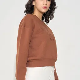People Women Embroidered Sweatshirt image 5