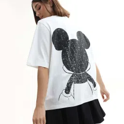 Only White Cotton Regular Fit Printed T-Shirt image 2