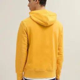 Gant Yellow Regular fit Solid Hooded Sweatshirts image 2