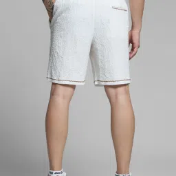 Jack & Jones White Cotton Regular Fit Texture Co-Ord Set image 2