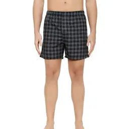 XYXX Blue & Grey Cotton Checks Boxers (Pack of 3) image 2