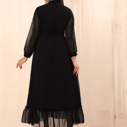 SELVIA Black Maxi Dress image 2