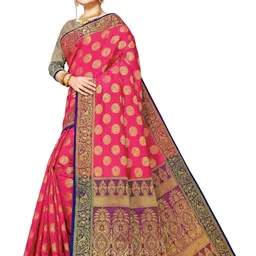 jayant creation Multicoloured Silk Blend Barasi Sarees image 2