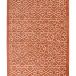 Presto Orange & Beige Polyester Carpet image 2