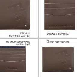 TOMMY HILFIGER Wester Brown Casual Leather Bi-Fold Walletfor Men image 2