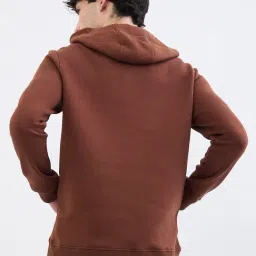 Spykar Bison Brown Cotton Poly Regular Fit Sweatshirt image 2