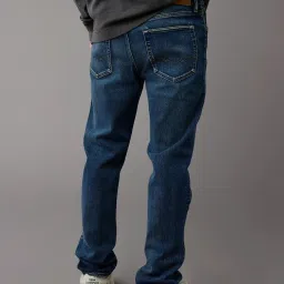 American Eagle Blue Cotton Slim Fit Distressed Jeans image 2