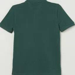 Tommy Hilfiger Boys Green Cotton Embroidery T-Shirt image 2