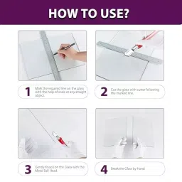 ULTRAFAST Glass Oil Cutter 17.78 cm (7 Inch) Multi, UF-OGC-10 (Pack of 10 Pcs) image 5