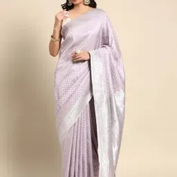 Mohey Purple Silk Woven Saree With Unstitched Blouse-picture-26