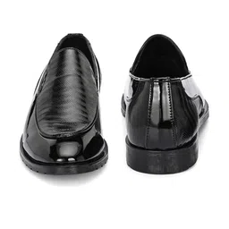 House of Pataudi Men Woven Design Formal Loafers image 2