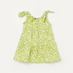 Juniors by Lifestyle Girls Green Printed Dress-image-81