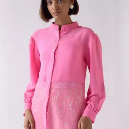 Basanti Kapde aur Koffee Pink Shirt-image-1