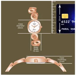 TWIXY Women Dial & Bracelet Style Straps Analogue Watch TYW-1 RS-B & WHITE image 5