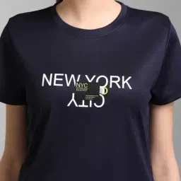 KZ07 by Kazo Navy Printed T-Shirt image 5