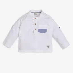 Ed-a-Mamma Infant Boys White Cotton Shirt-picture-19
