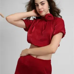 Forever 21 Red Regular Fit Crop Top-picture-21