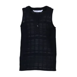 IDK Girls Black Self Design Top-picture-49