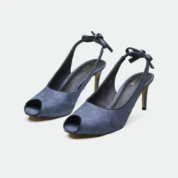 Oroh Women Solid Leather Regular Stiletto Pumps image 1