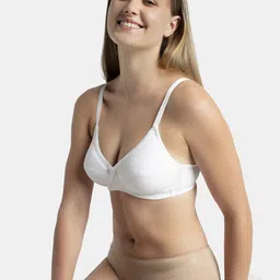 Jockey Wirefree Non Padded Cotton Medium Coverage Cross Over Everyday Bra-1242 image 3