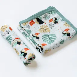 cocoon care Green Set of 2 AC Room 150 GSM Single Bed Blanket-image-39