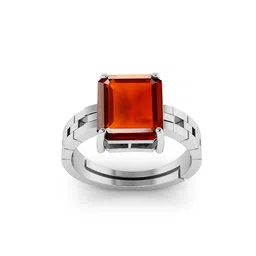 RRVGEM 6.25 Ratti Silver Plated Adjustable Gomed Ring-picture-19