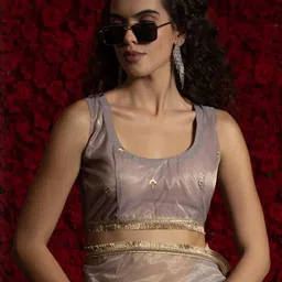 Anouk Embellished Embroidered Organza Saree image 5