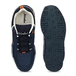 HIROLAS Men Navy Blue Running Shoes image 4