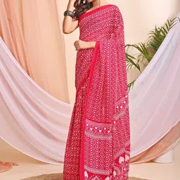 Leelavati Ethnic Motifs Printed Pure Chiffon Saree-picture-17
