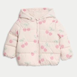 Marks & Spencer Girls Hooded Conversational Printed Lightweight Puffer Jacket-picture-24