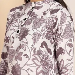 HIVA TRENDZ Printed Mandarin Collar Three-Quarter Sleeves Top With Trouser image 3