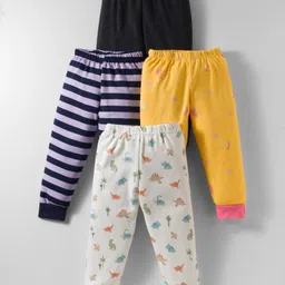 Kidi Wav Pack Of 4 Dinosaurs & Hot Air Balloon Printed Pajamas - Multi Colour-picture-25