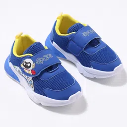Cute Walk by Babyhug Velcro Closure Sneaker Shoes with Space Theme Print - Blue image 2