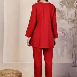 QAZMI Embroidered Tunic & Trouser Co-Ords image 5