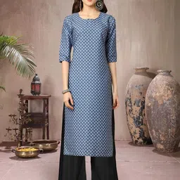 Ethnic basket Women Multicoloured Poly Crepe Kurta Sets-picture-16
