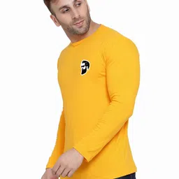 Blisstone Men Self Design Slim Fit Round Neck T-shirt image 2