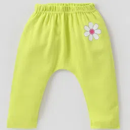 Babyhug Interlock Knit Full Length Diaper Legging Floral Print Pack Of 3 - Multicolor image 4