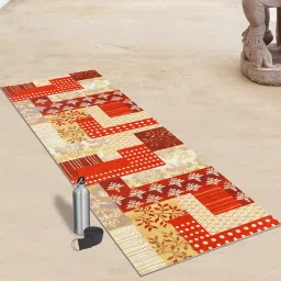 OBSESSIONS Printed Yoga Mat with Carrying Strap Multi-Color image 1