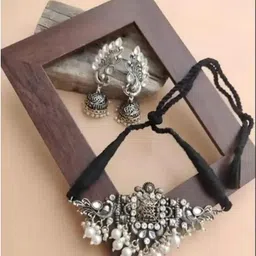 Sangria Oxidised Jewellery Set-picture-49