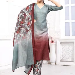 JYA Women Grey Polyester Kurta Sets-image-21