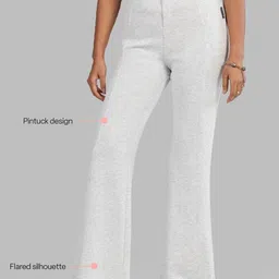 Blissclub Women High-Rise Relaxed Bare Butter Flare Pants image 5