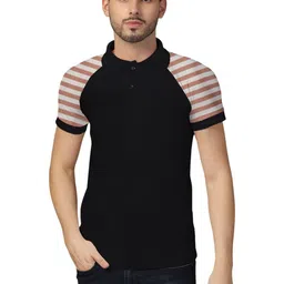 BEYOU FASHION Men Colourblocked Polo Collar T-shirt-image-17